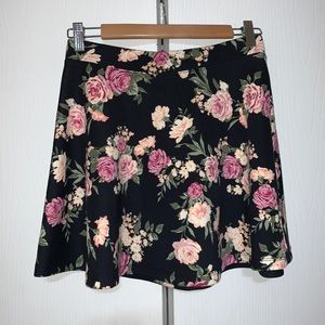 F21 floral circle skirt